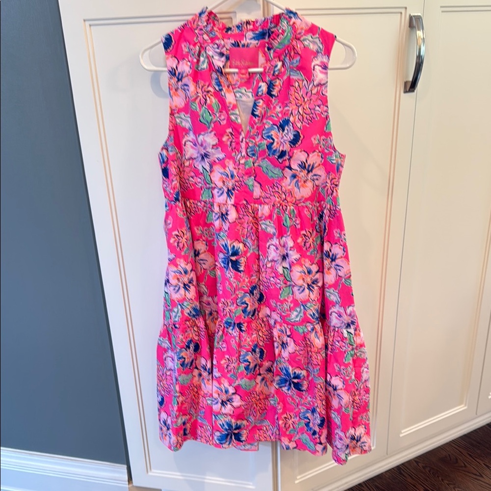 Lilly Pulitzer Pink and Blue Floral Dress